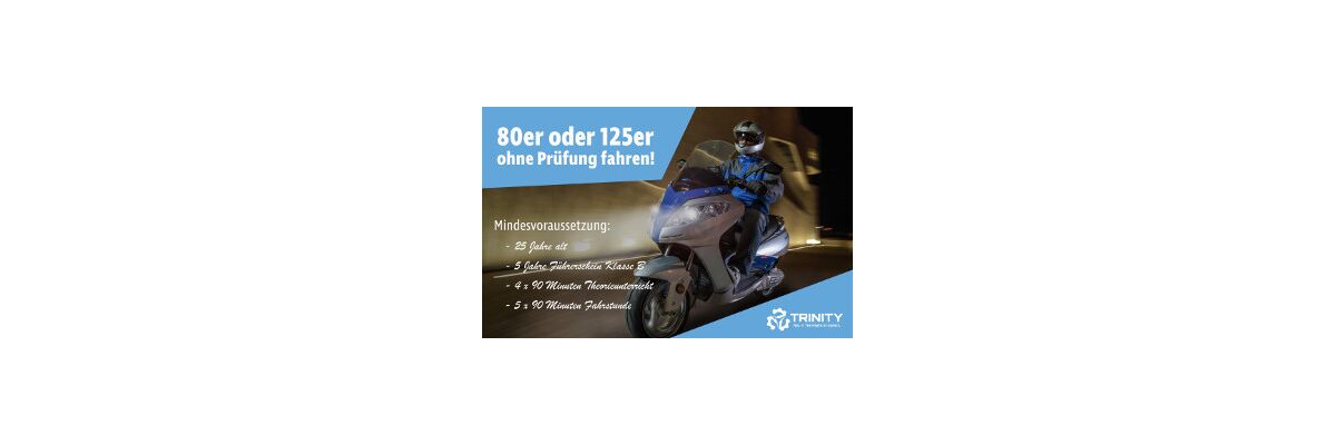 Tempo machen, war nie einfacher. Auch ohne Führerschein. Jetzt E Roller 80er oder 125er fahren! - Tempo machen, war nie einfacher. Auch ohne Führerschein. Jetzt 80er oder 125er Elektroroller fahren!