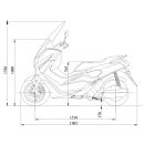 Elektroroller Jupiter S 120 km/h Grau  -Reichweite 150 km